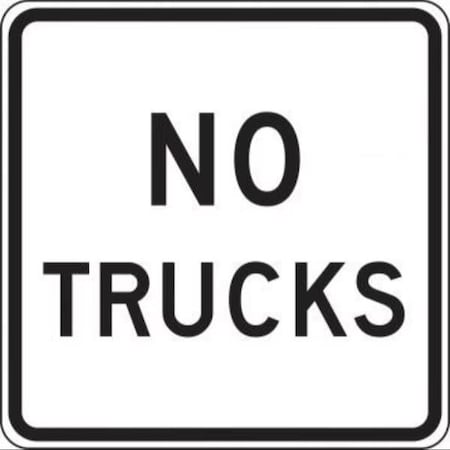 Accuform TRUCK RESTRICTI ON SIGN NO TRUCKS 24 X FRR716DP